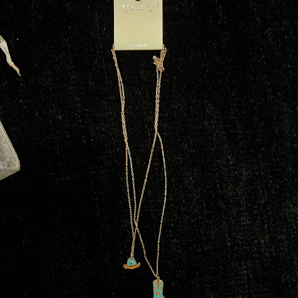 Indigo Blue Gold Necklace